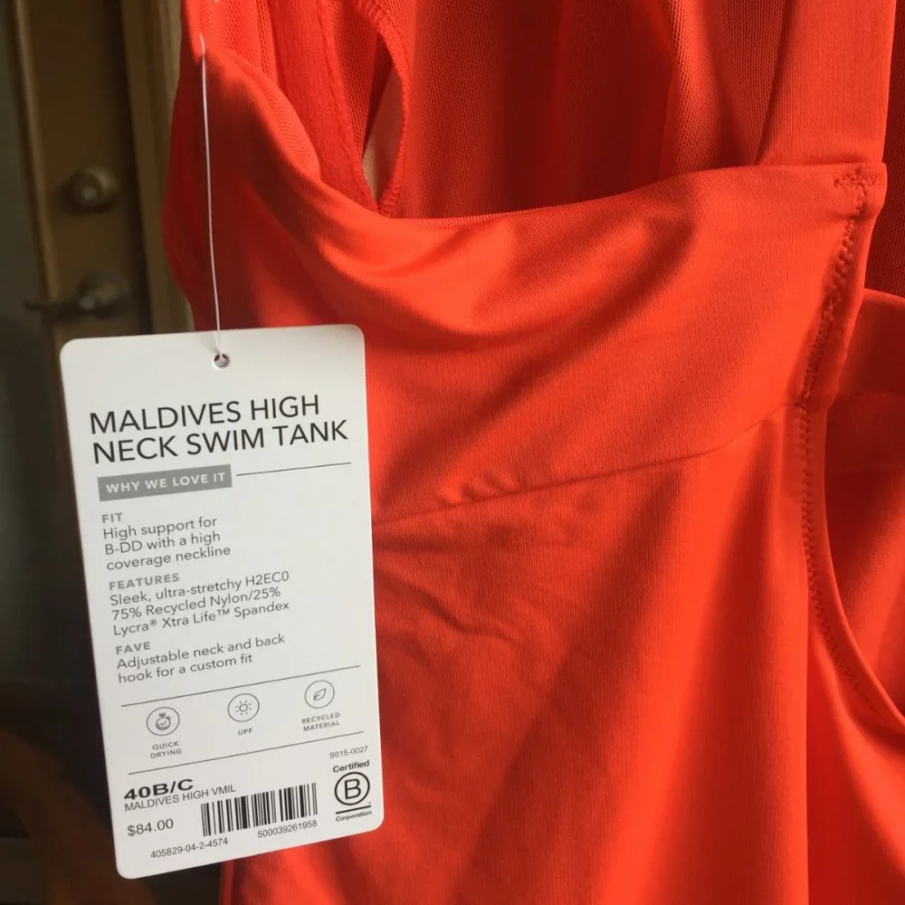 Athleta Maldives High Neck Tankini - Picture 12 of 14